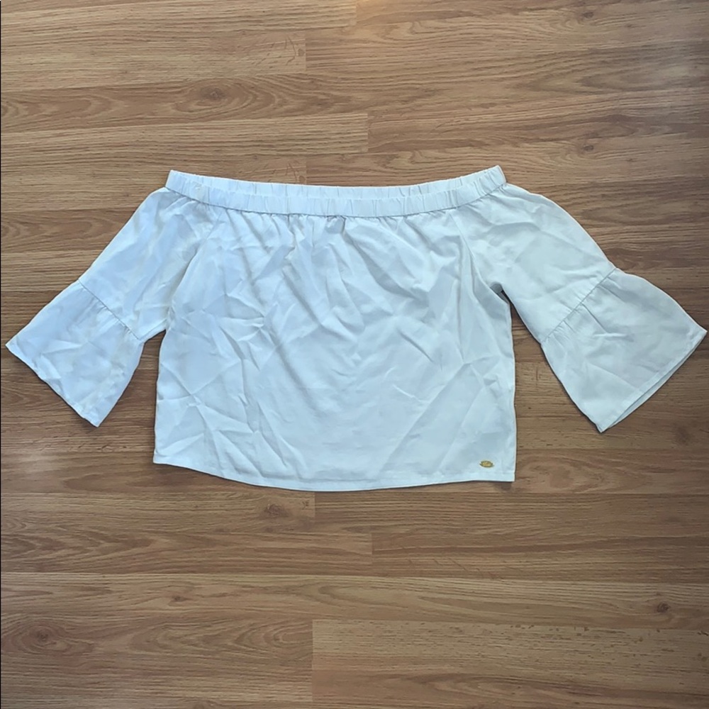 white off shoulder top
